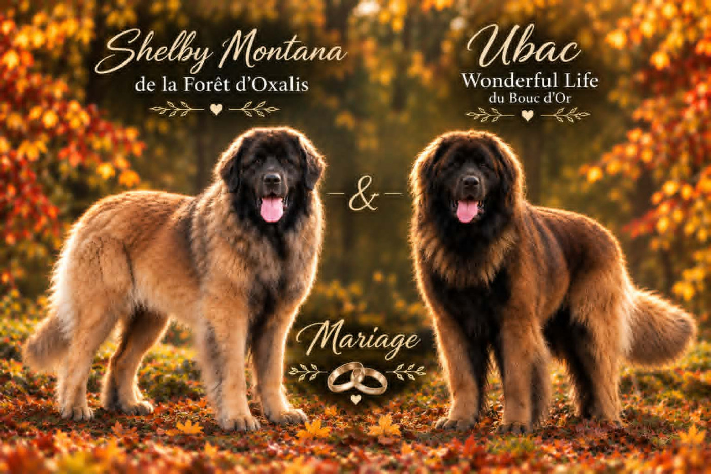 MARIAGE SHELBY-MONTANA ET UBAC WONDERFUL LIFE DU BOUC D'OR